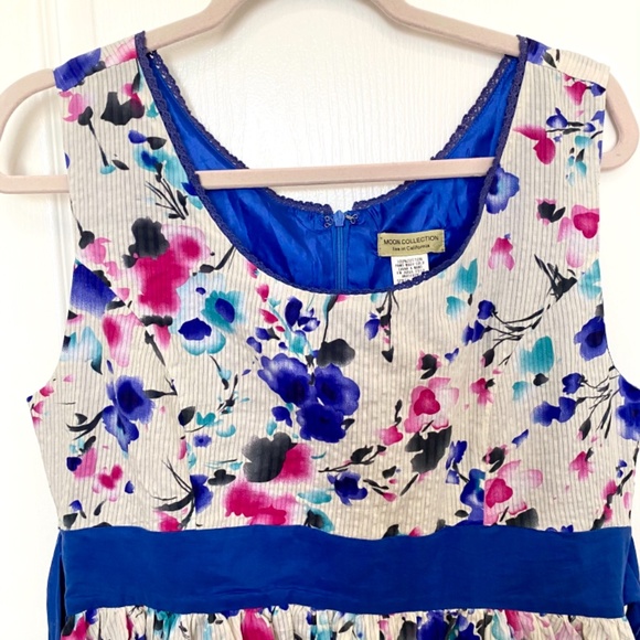 Pink and Blue Floral Dress from LuLu’s Size Large - Picture 3 of 13